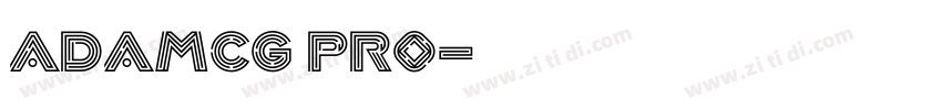 ADAMCG PRO字体转换